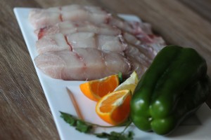 Corvina en salsa de cítricos