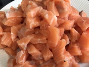 calabacines rellenos de salmón
