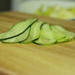 Ensalada de Manzana, Pepino y Aliño de Albahaca