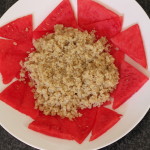 Quinoa con Sandía y Aliño de Pimientos Asados RECETAS SALUDABLES FARMACIA ALBALA