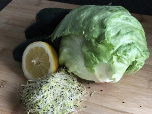 ensalada verde de brotes